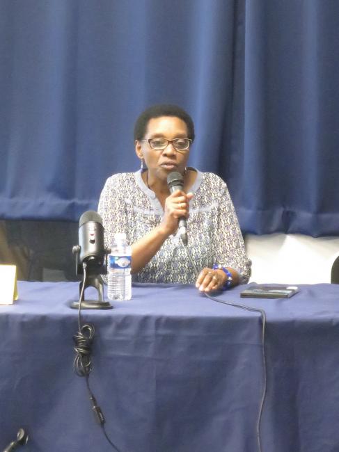 Intervention de Gaudhiose Luhahe, rescapée du génocide tutsi,sur le theme des gacaca et du pardon